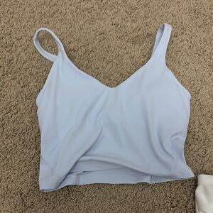 Lululemon Athletica Light Blue V-Neck Tank